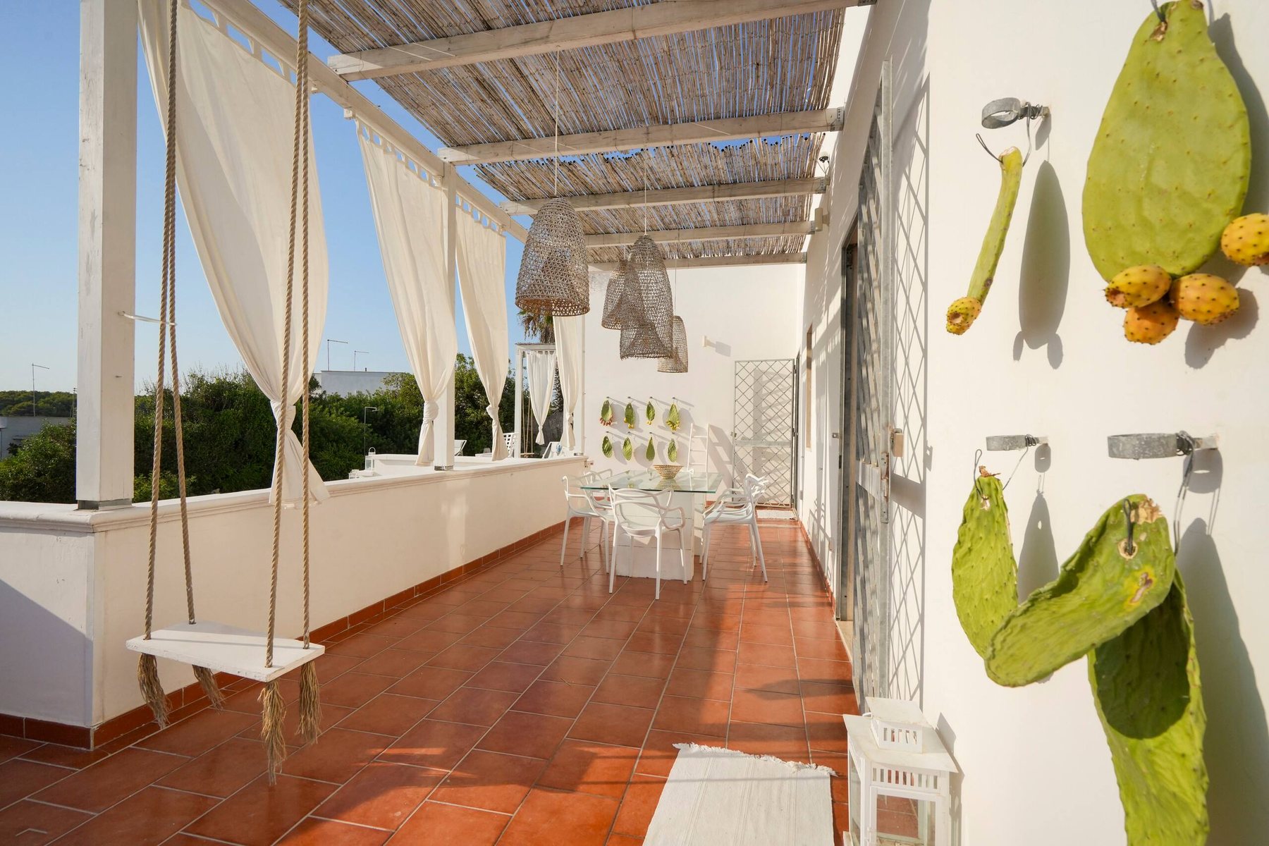 The pergola walkway