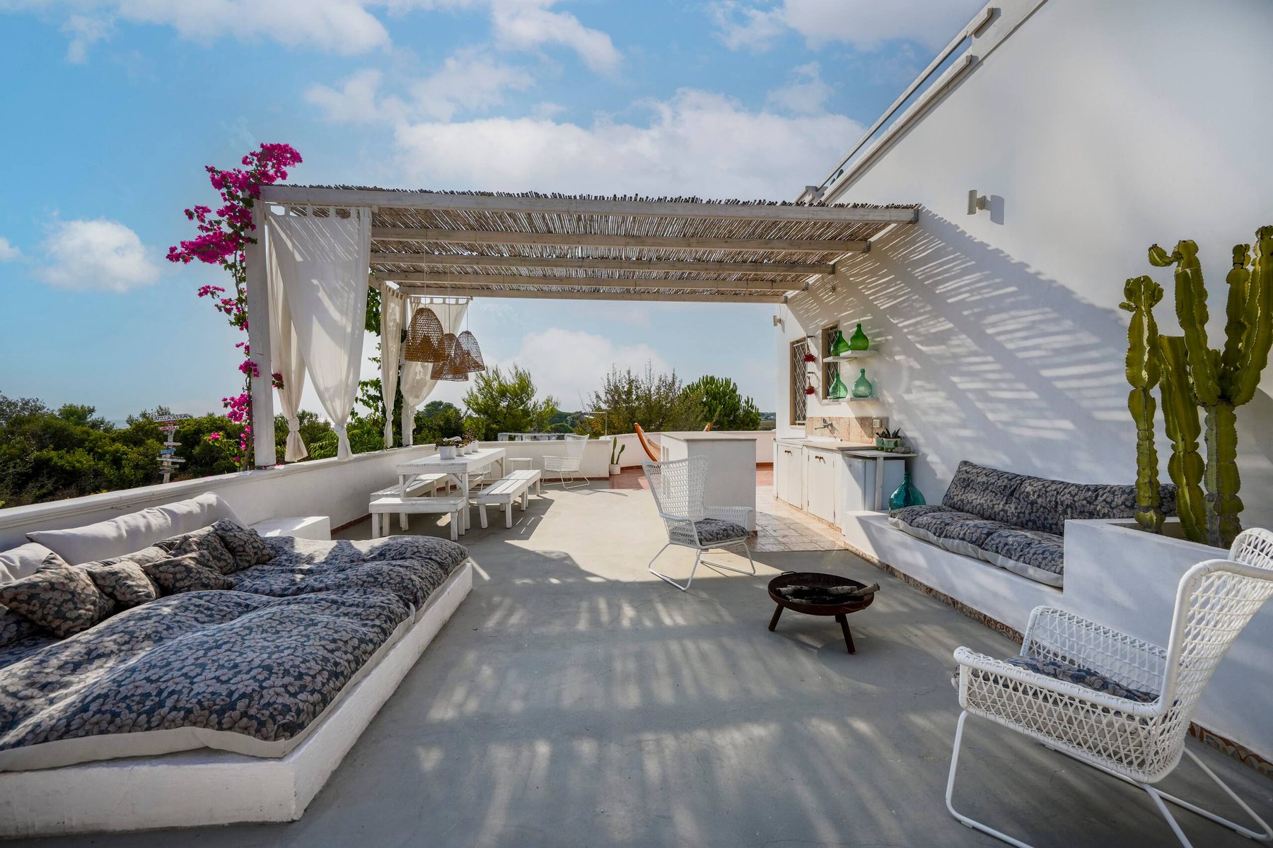 Seating and firepit