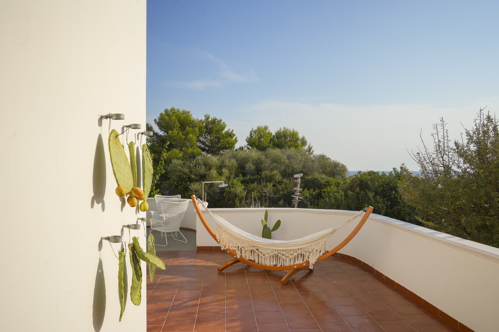 Rooftop terrace with sea view