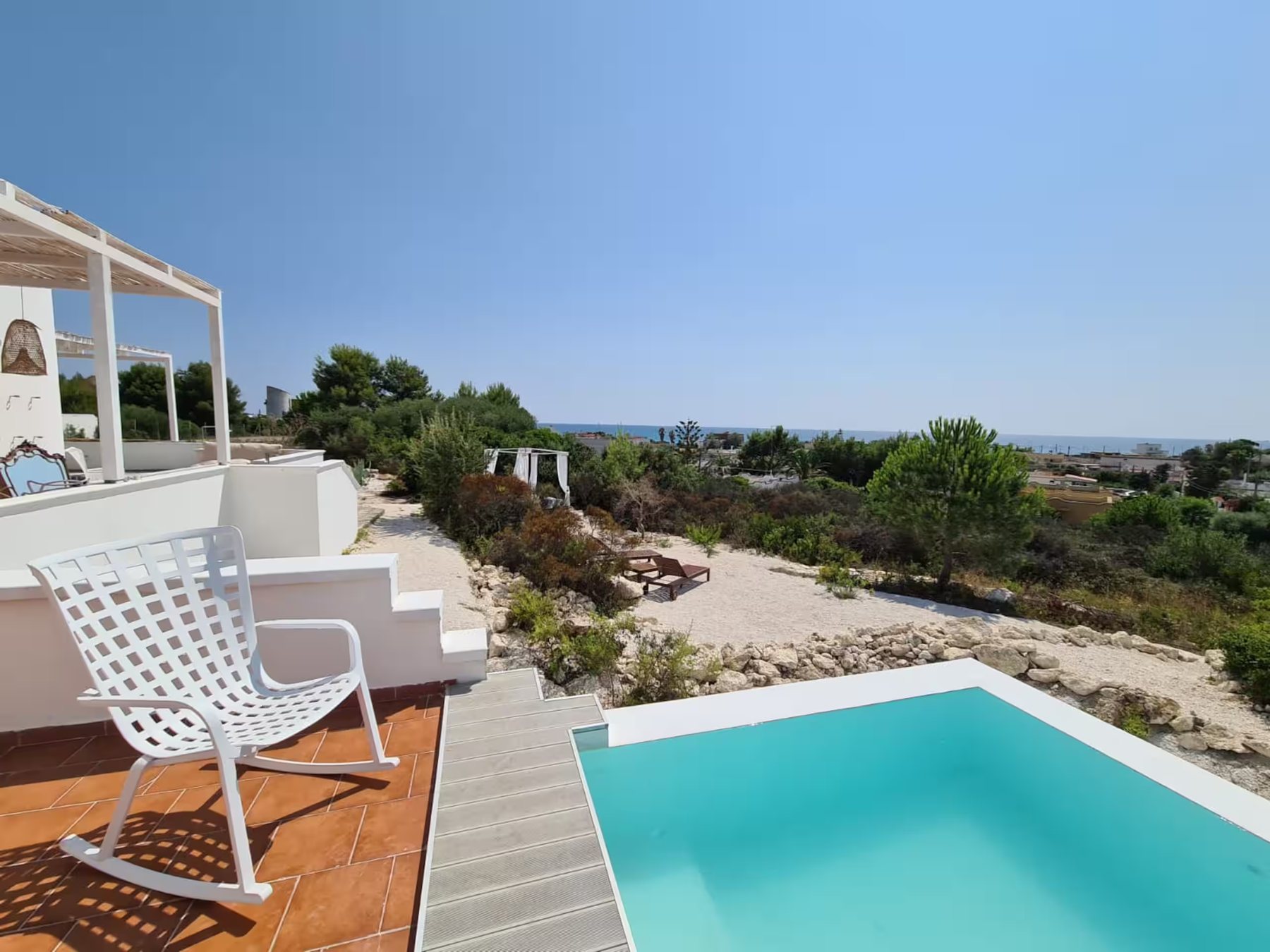 The pool and deck