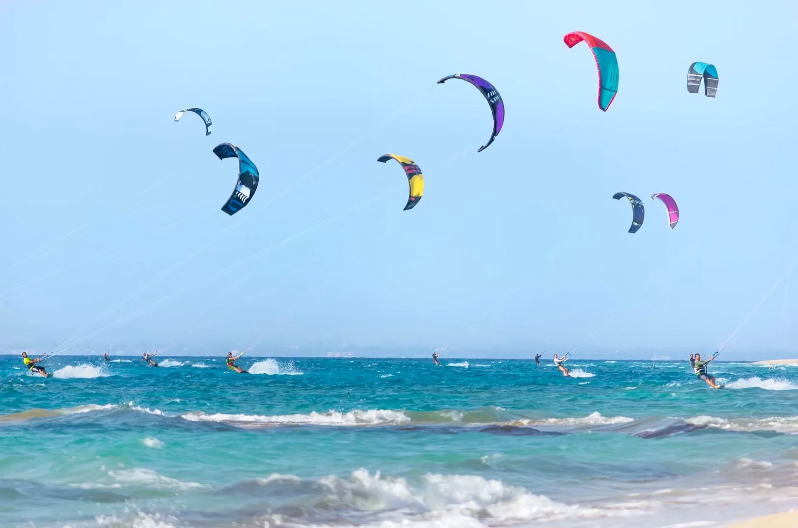 Kite surfing on the Ionian coast